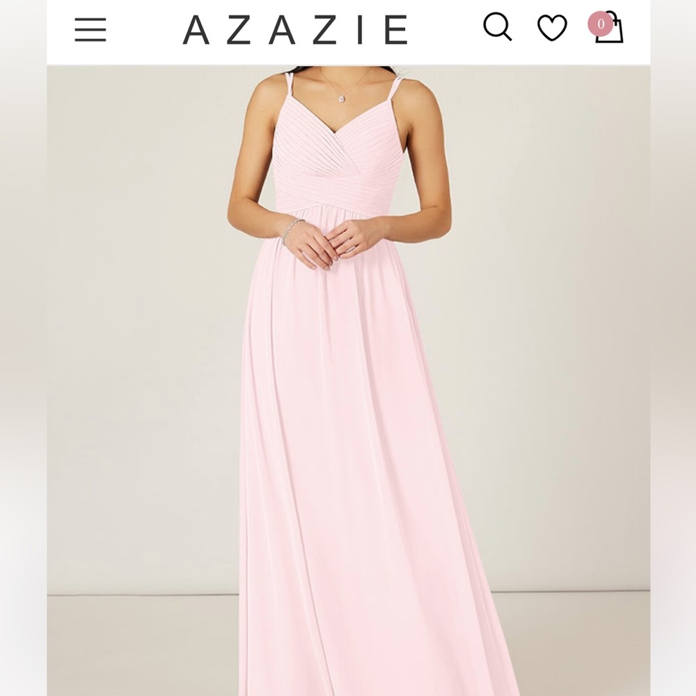 Azazie Blake Bridesmaids Dress - Blushing Pink